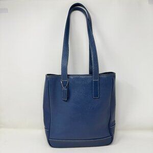 Coach 7776 Vintage Blue Leather Hampton Lunch Tote